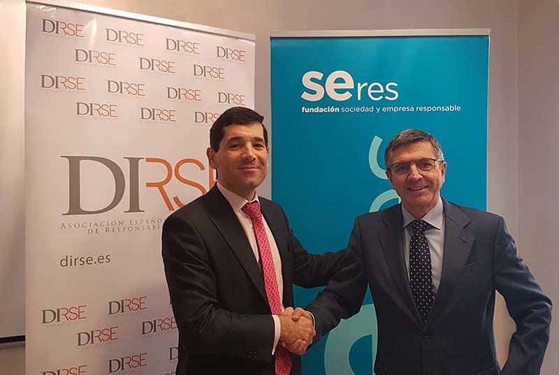 Fundación SERES y DIRSE firman un acuerdo de colaboración para fortalecer la responsabilidad social empresarial (RSE) como parte esencial en las organizaciones