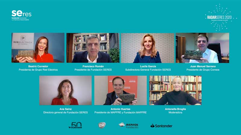 RADARSERES clausura su segunda edición con la entrega de los Premios SERES 2020 para reconocer el compromiso y la innovación social de las empresas