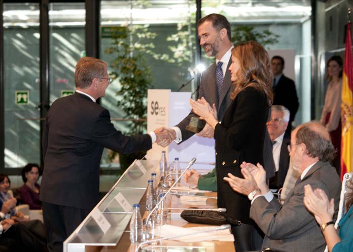 Vicente Moreno, Presidente de Accenture y Los Príncipes de Asturias