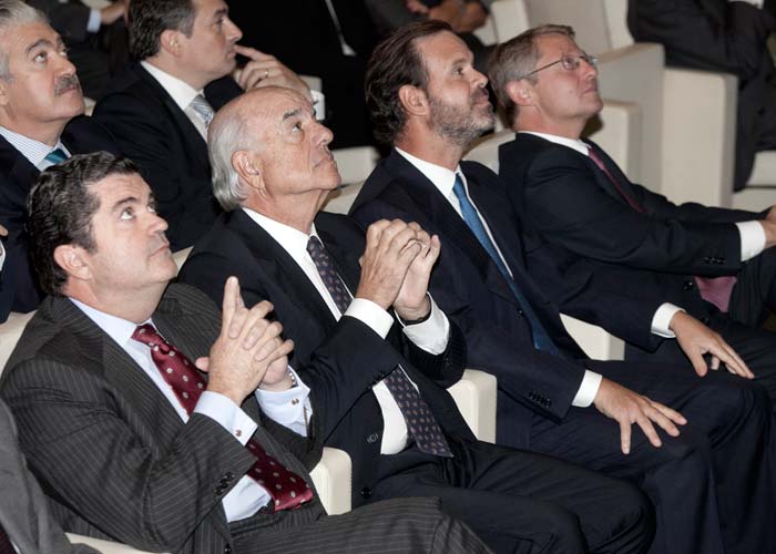 Borja Prado, Presidente de Endesa, Francisco González, Presidente de BBVA, Juan Ignacio Entrecanales, Vicepresidente de Acciona y Vicente Moreno, Presidente de Accenture