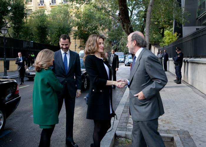 Engracia Hidalgo, Secretario de Estado de Empleo, Los Príncipes de Asturias y Juan Arena, Presidente de la Fundación Seres